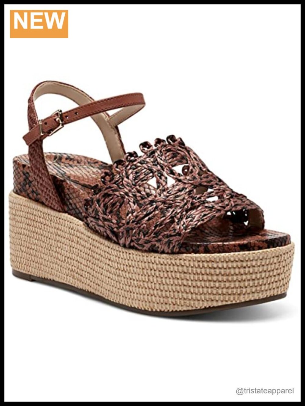 Jessica Simpson Women's Camilia Wedge Sandals Platform Heel Ankle Strap Comfort